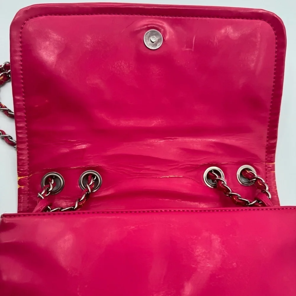 CHANEL - Small Pink Vinyl Lipstick Flap Bag | Fair to Good Condition